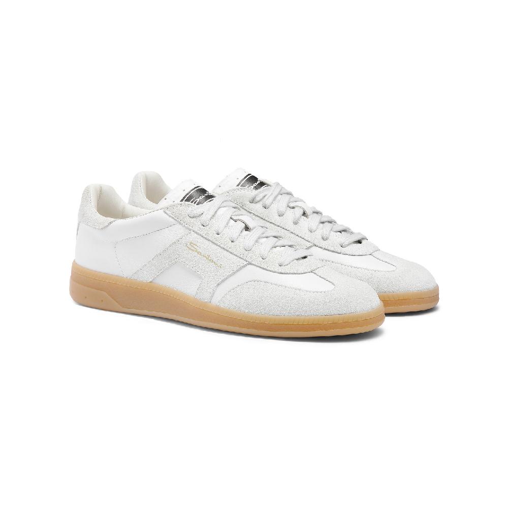 Santoni Sneaker DBS Oly da donna in pelle bottalata bianca 2025