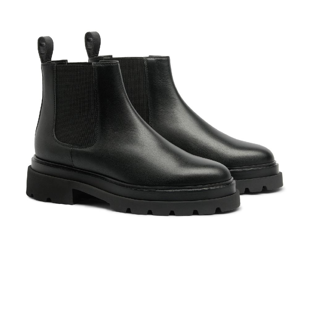 Santoni Stivaletto chelsea da donna in pelle nera 2025