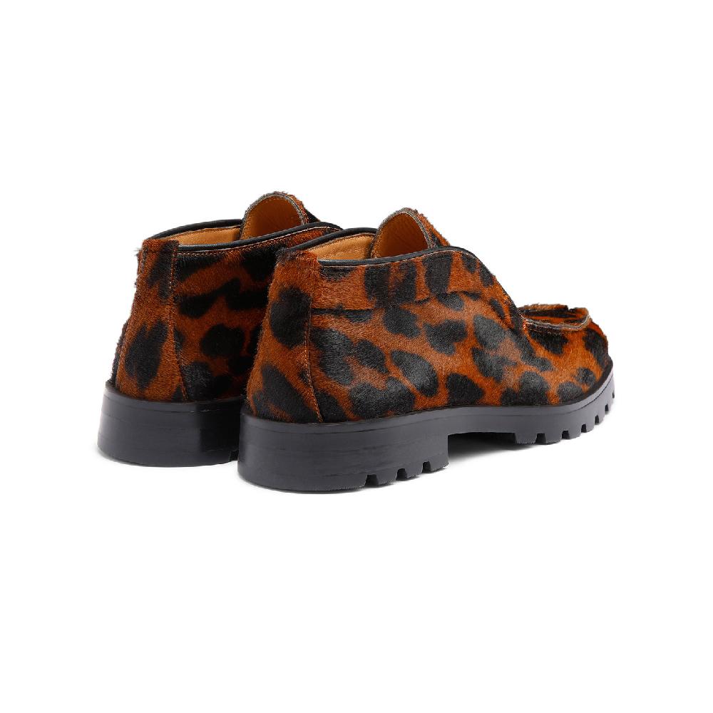 Santoni Stivaletto desert da donna in cavallino animalier Nuovo