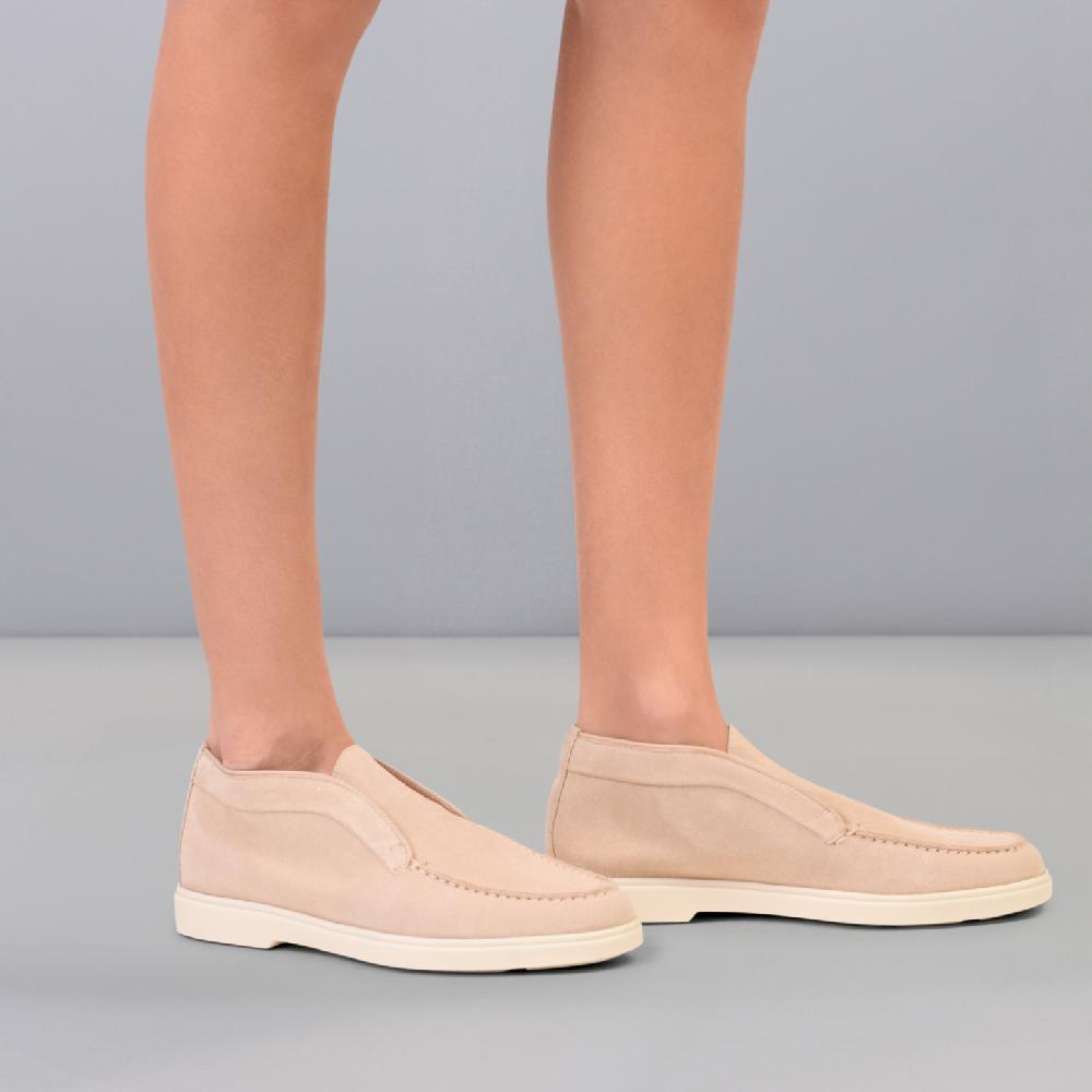 Santoni Stivaletto desert da donna in suede rosa Qualità