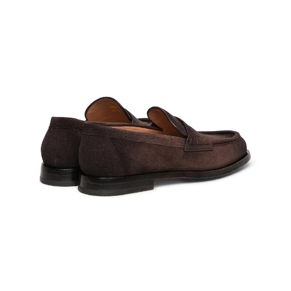 Santoni Mocassino penny da donna in suede testa di moro Affare Del Giorno