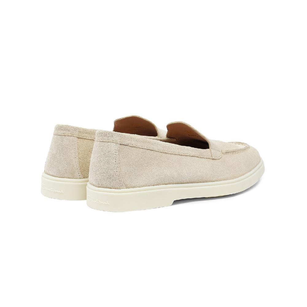 Santoni Mocassino da donna in suede rosa Offerta