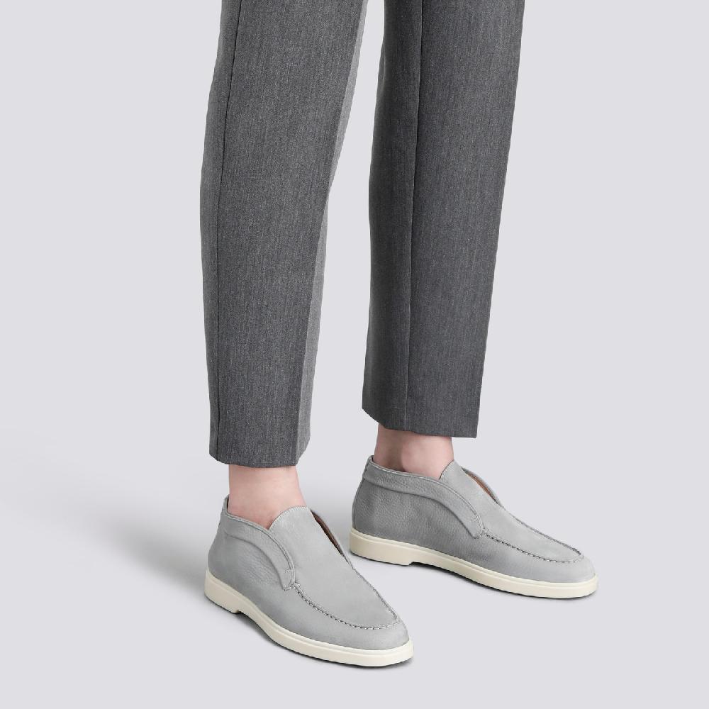 Santoni Stivaletto desert da donna in nabuk grigio Economico