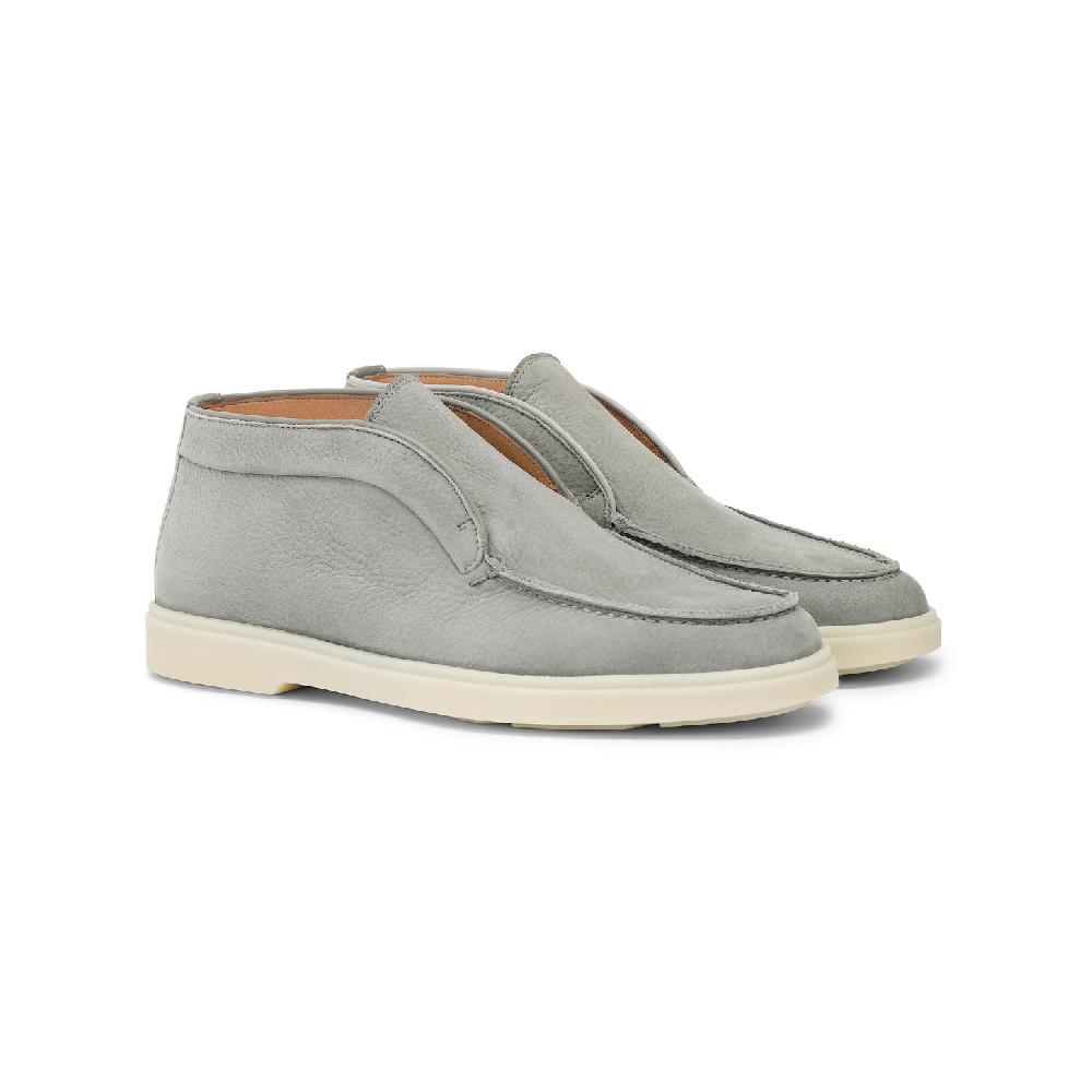 Santoni Stivaletto desert da donna in nabuk grigio Economico