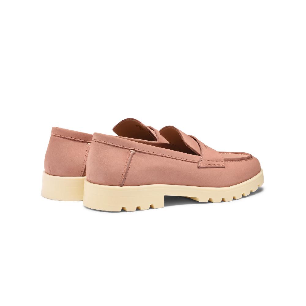 Santoni Mocassino penny da donna in nabuk rosa Hotsell