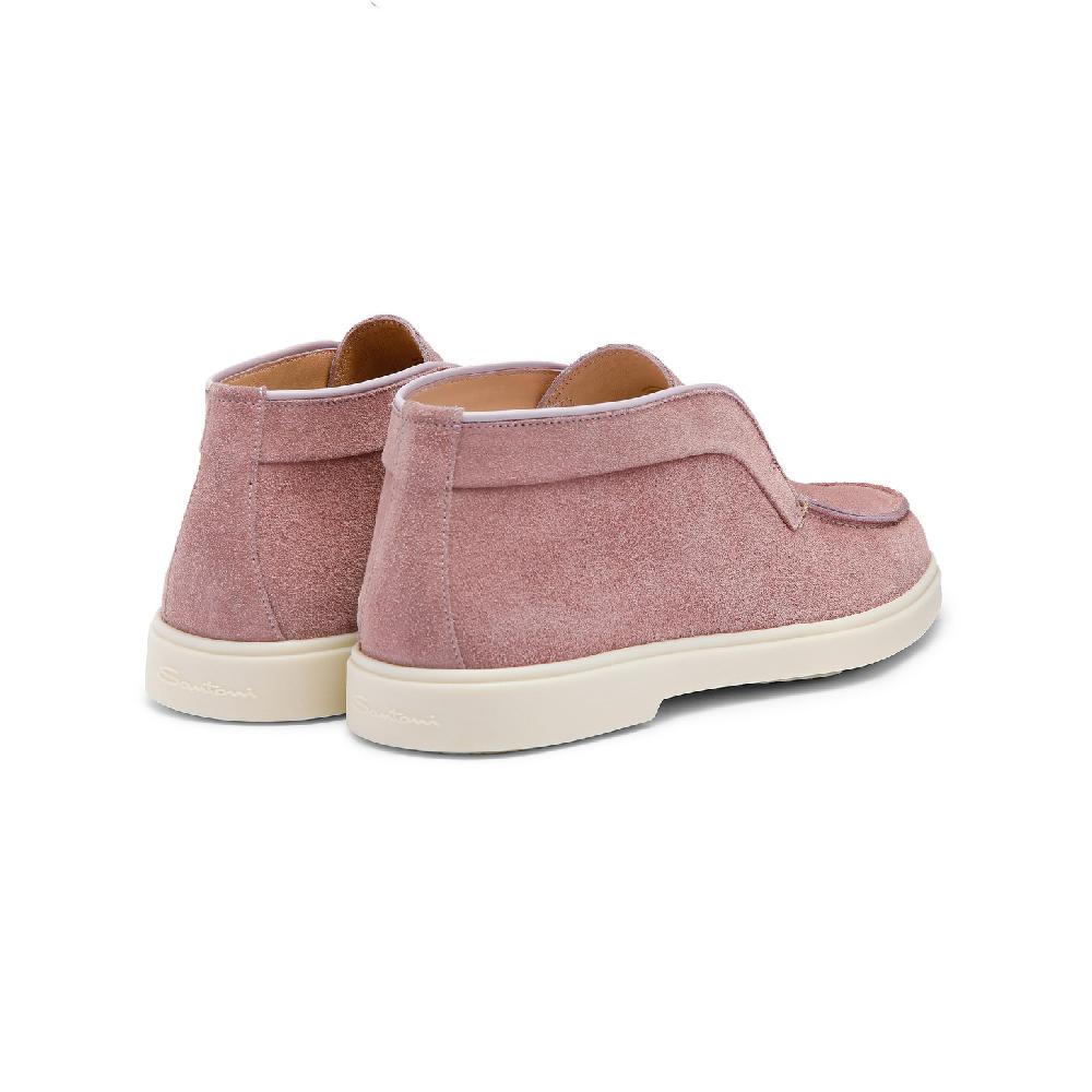 Santoni Stivaletto desert da donna in suede rosa I Più Venduti