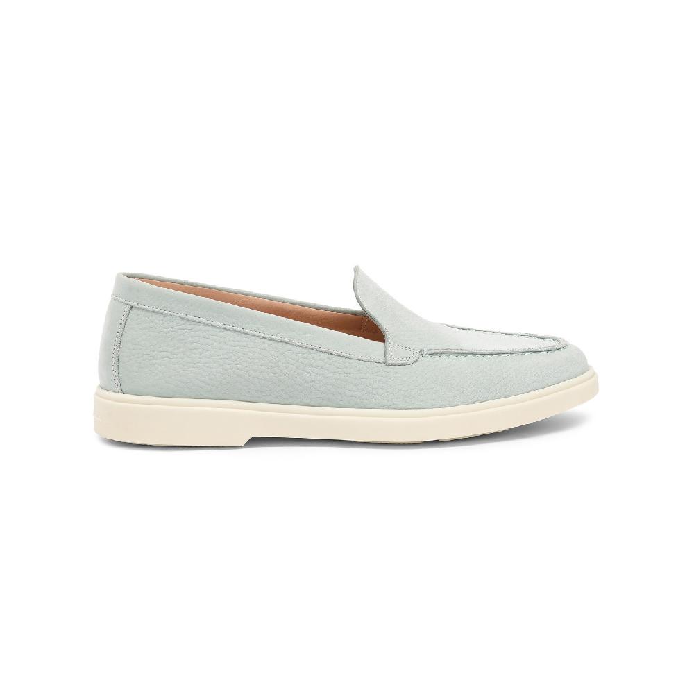 Santoni Mocassino da donna in nabuk azzurro