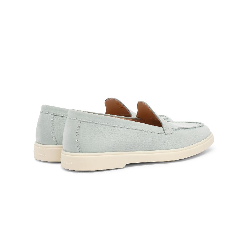 Santoni Mocassino da donna in nabuk azzurro Fino Al -60%