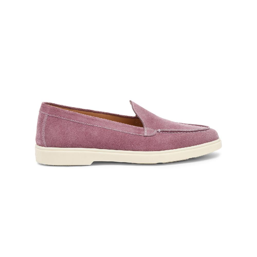Santoni Mocassino da donna in suede viola