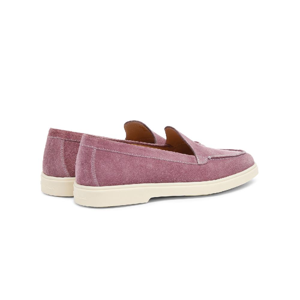 Santoni Mocassino da donna in suede viola Shopping Online