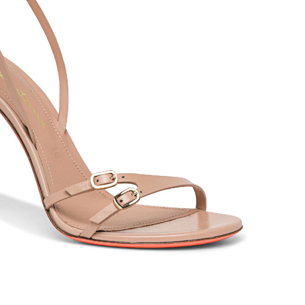 Santoni Sandalo tacco alto da donna in pelle rosa Vendite Flash