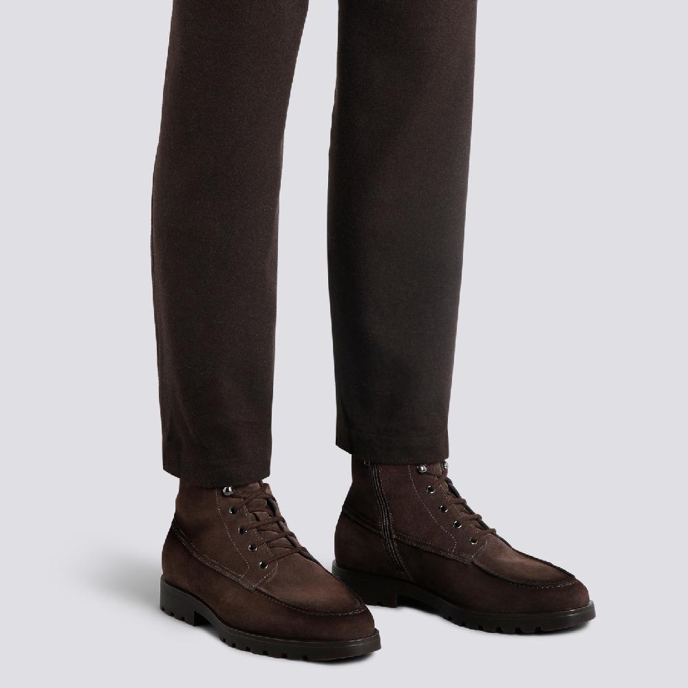 Santoni Stivaletto da uomo in suede testa di moro Offerta Giorno del Papà