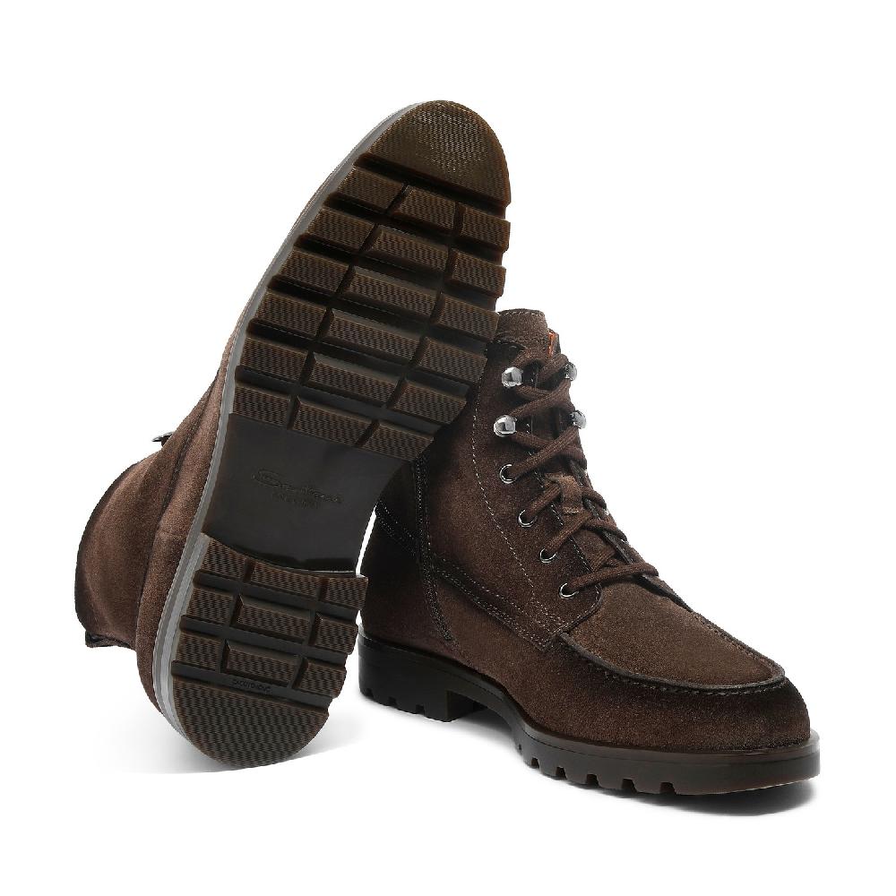 Santoni Stivaletto da uomo in suede testa di moro Offerta Giorno del Papà