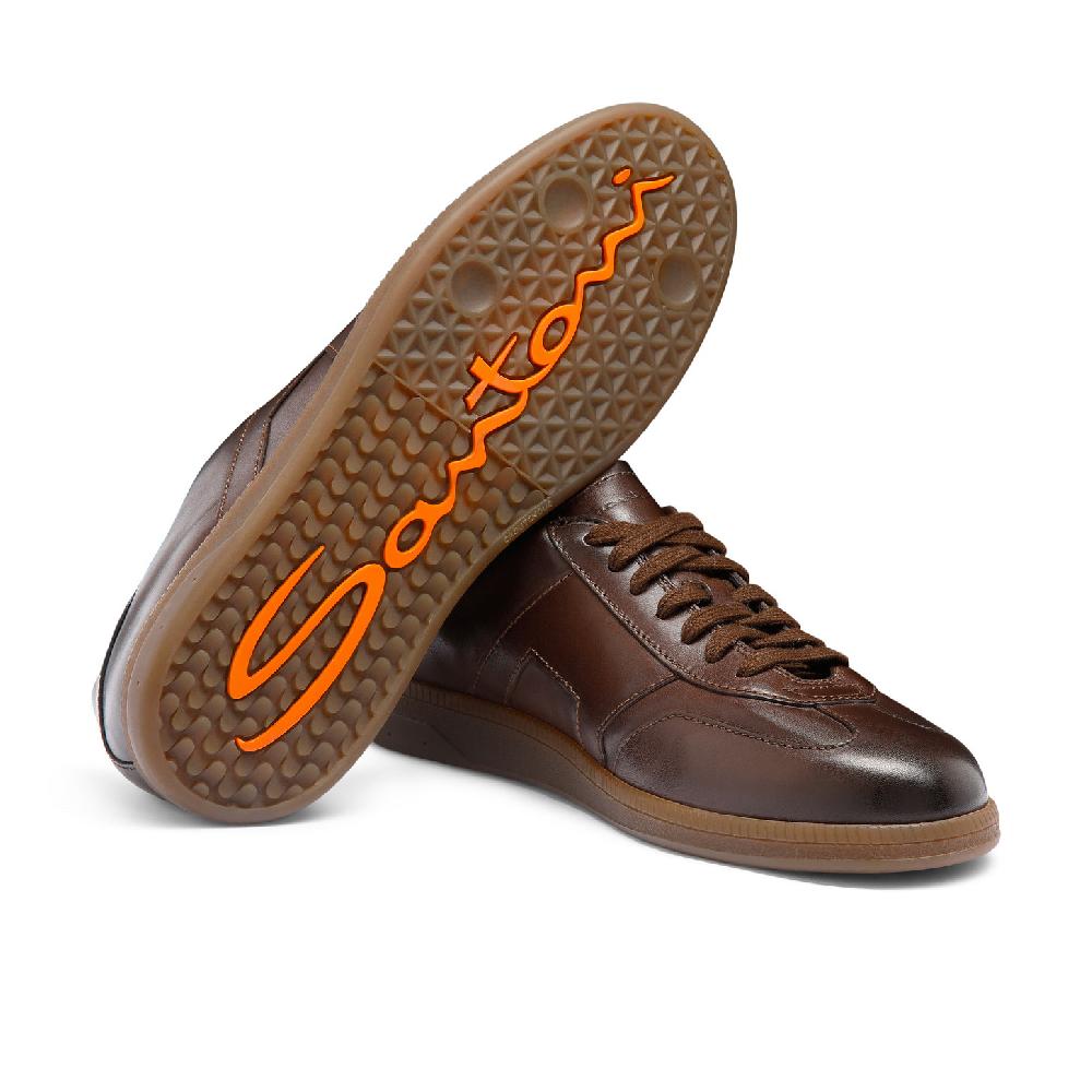 Santoni Sneaker DBS Oly da uomo in pelle testa di moro 2025