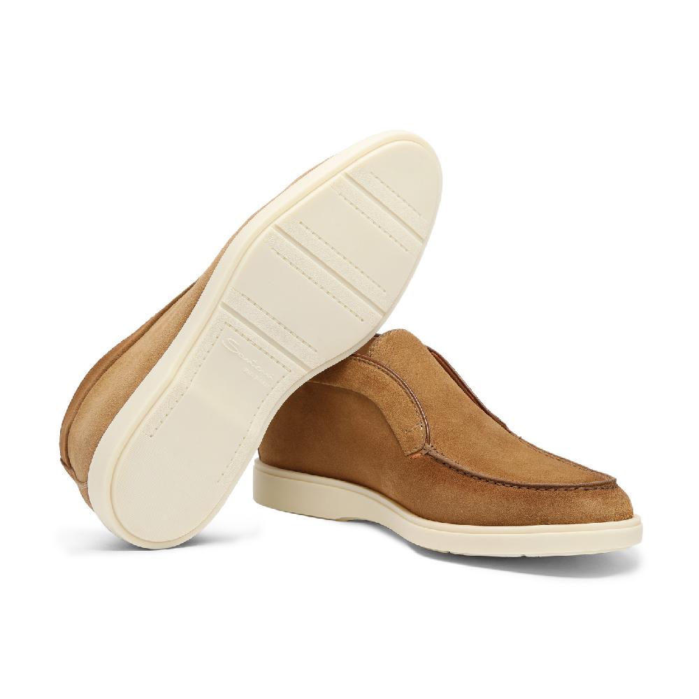 Santoni Stivaletto desert da uomo in suede marrone Qualità Garantita