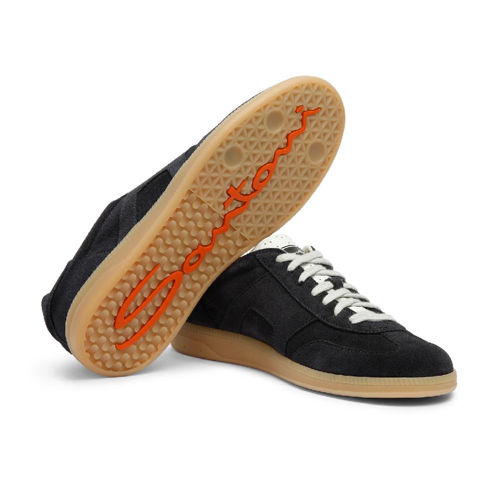 Santoni DBS Oly sneaker da uomo in suede blu Sottocosto