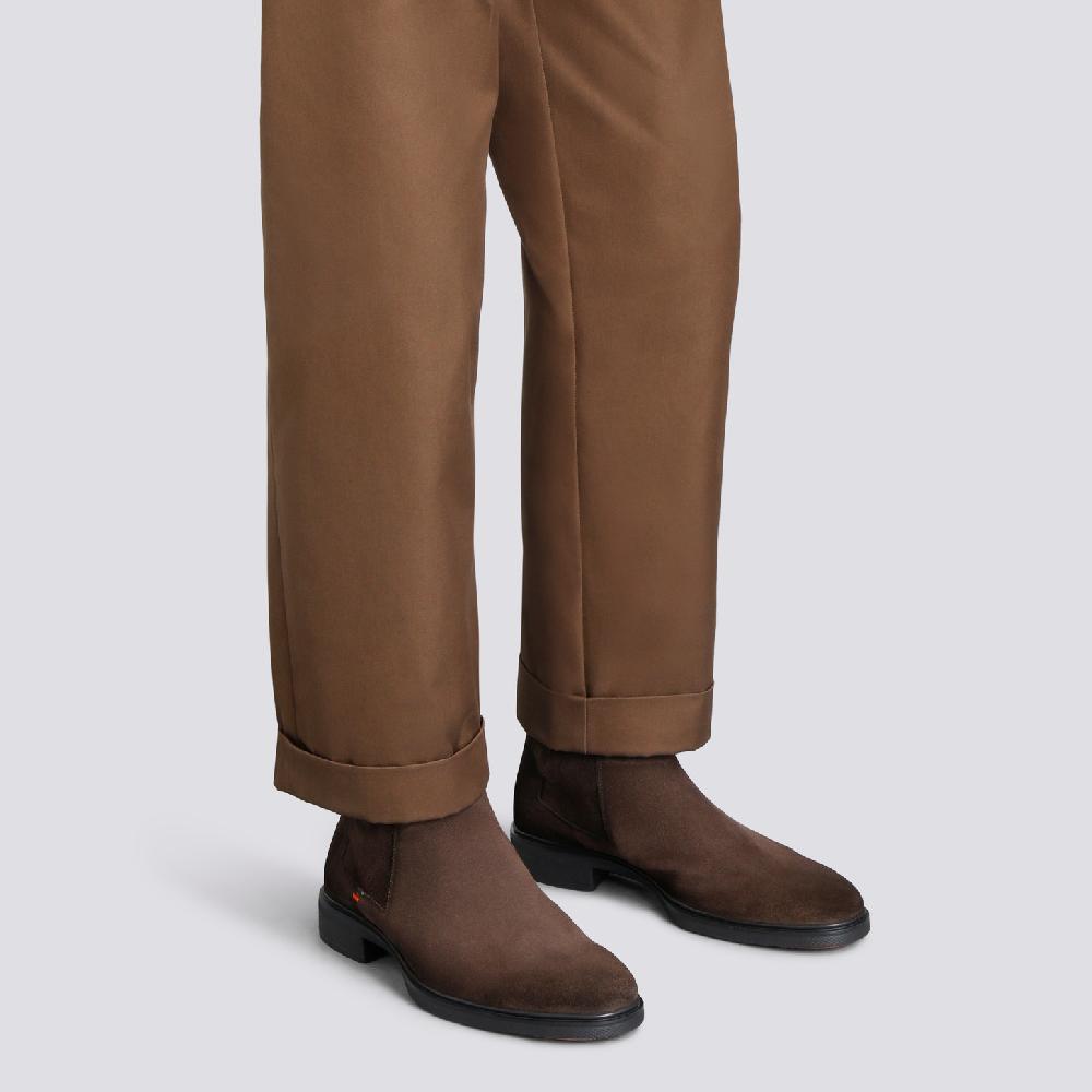Santoni Stivaletto Easy da uomo in suede testa di moro Offerte