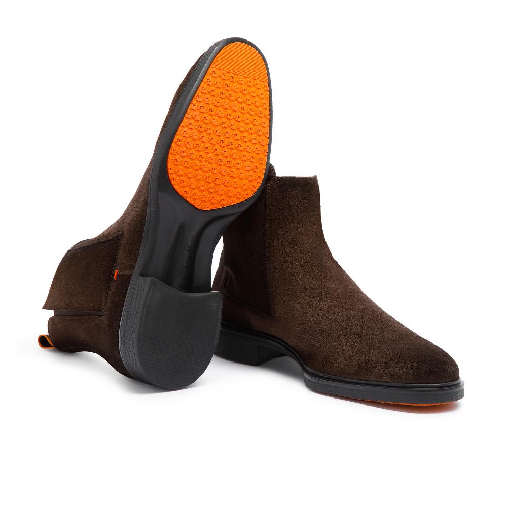 Santoni Stivaletto Easy da uomo in suede testa di moro Offerte