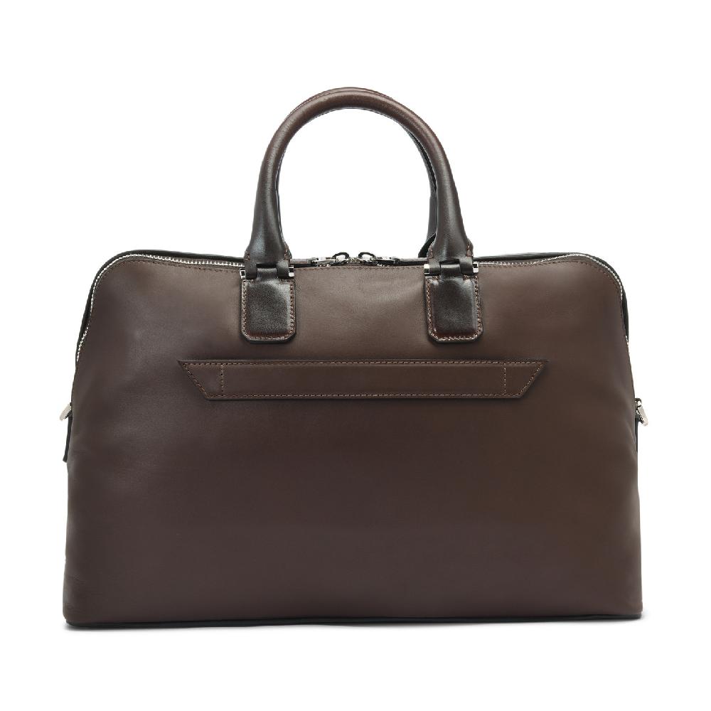 Santoni Borsa porta pc in pelle marrone Promozione Limitata
