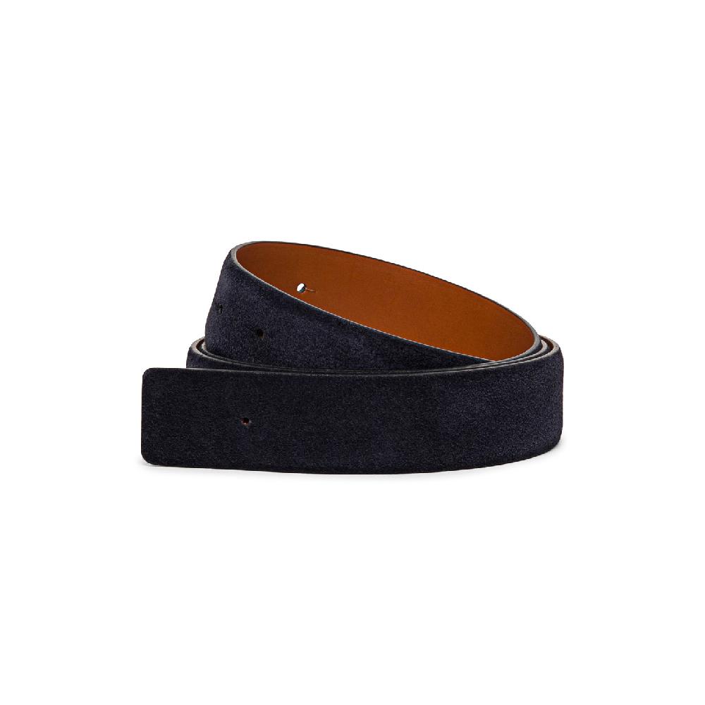 Santoni Asta per cintura in suede blu