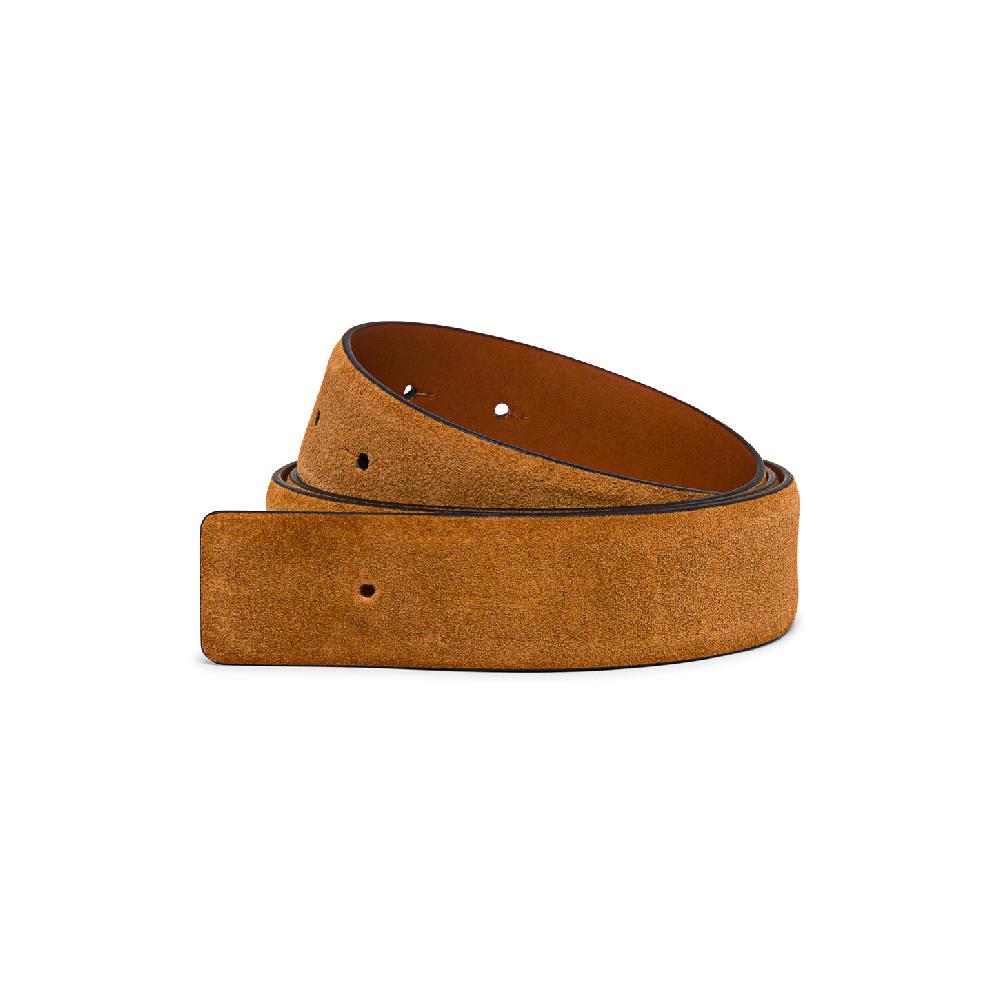 Santoni Asta per cintura in suede marrone