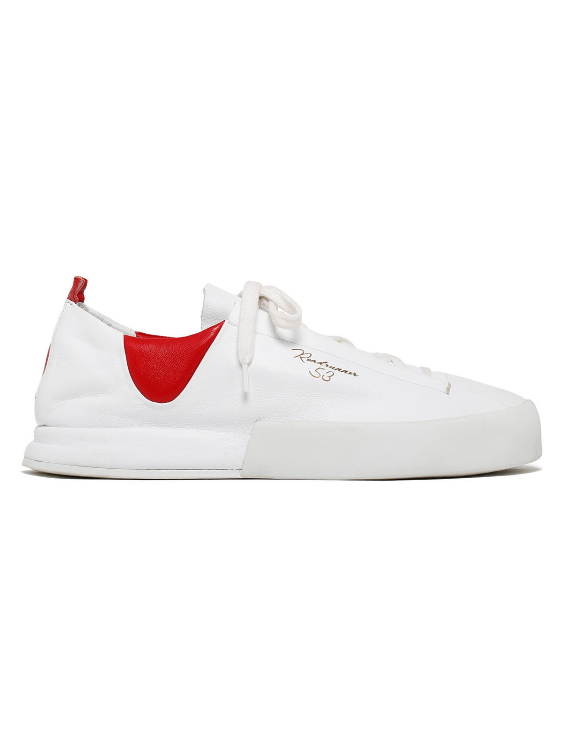 ﻿Silvano Sassetti Sneakers Lavelli bianco e rosso