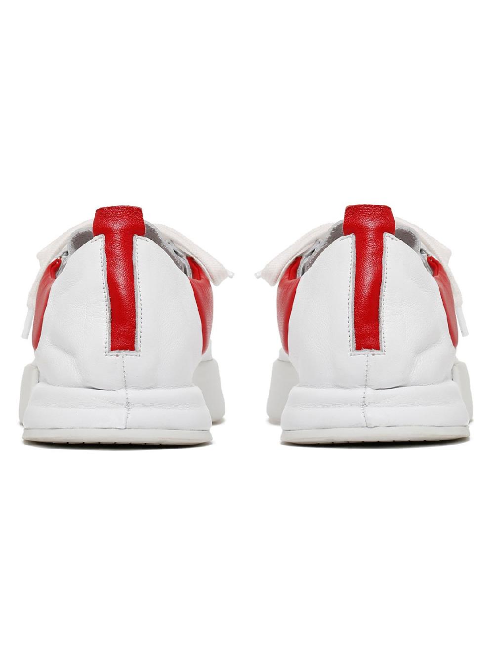 ﻿Silvano Sassetti Sneakers Lavelli bianco e rosso 2025