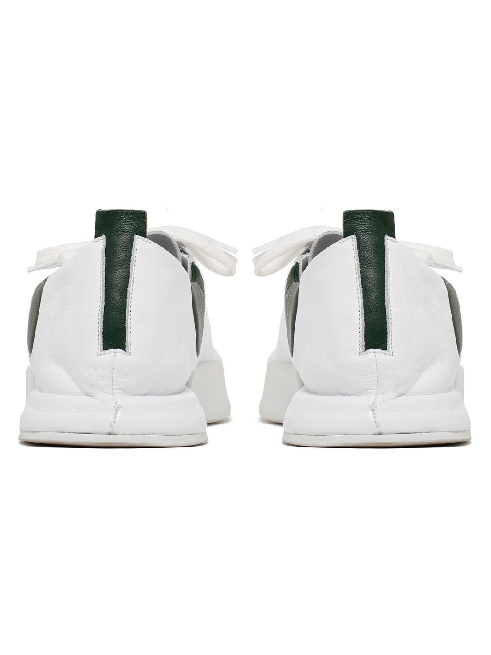 Silvano Sassetti Sneakers Durante bianco e verde In Linea