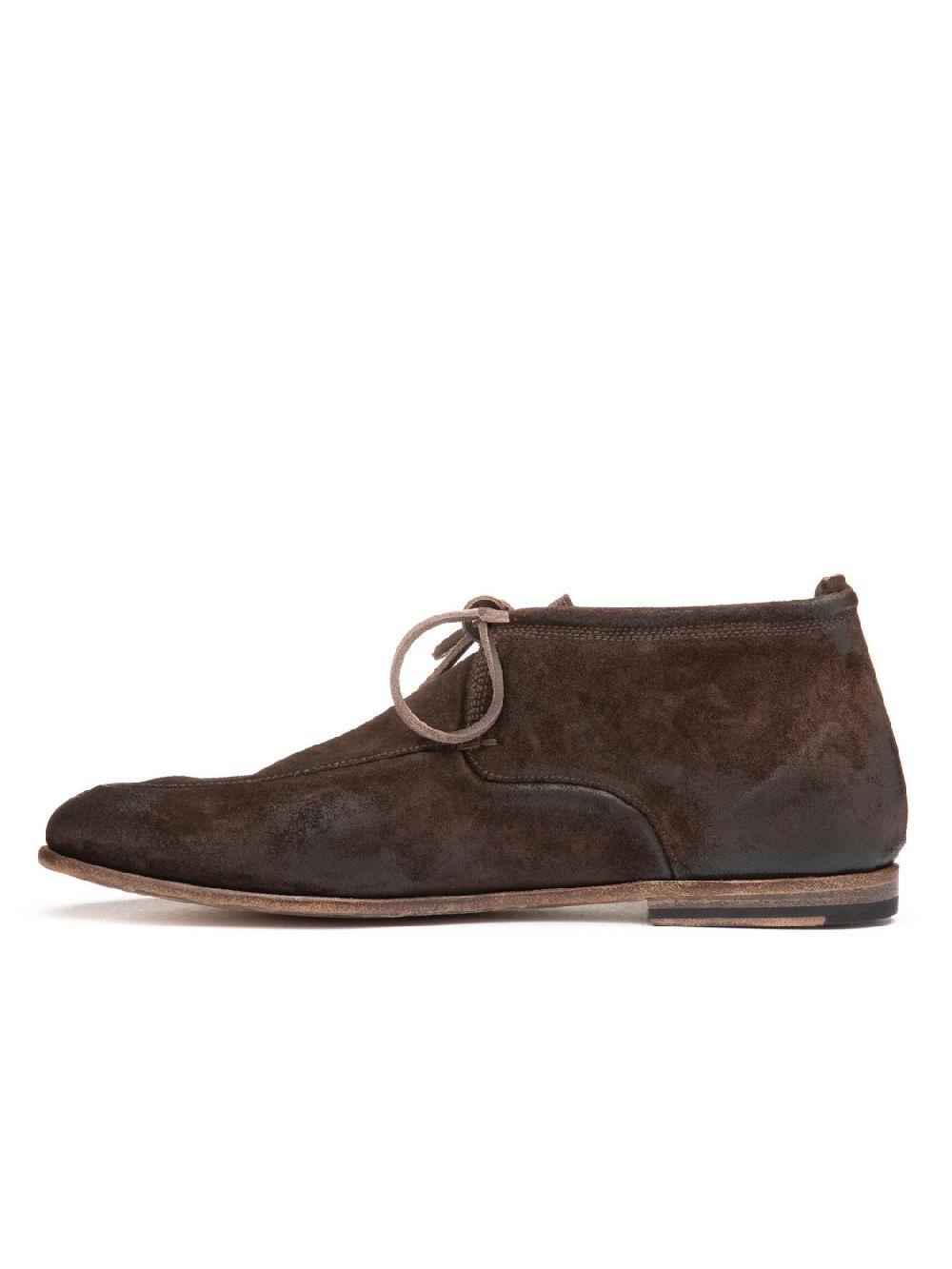 Silvano Sassetti Stivaletti Chukka in suede marrone scuro Promozione