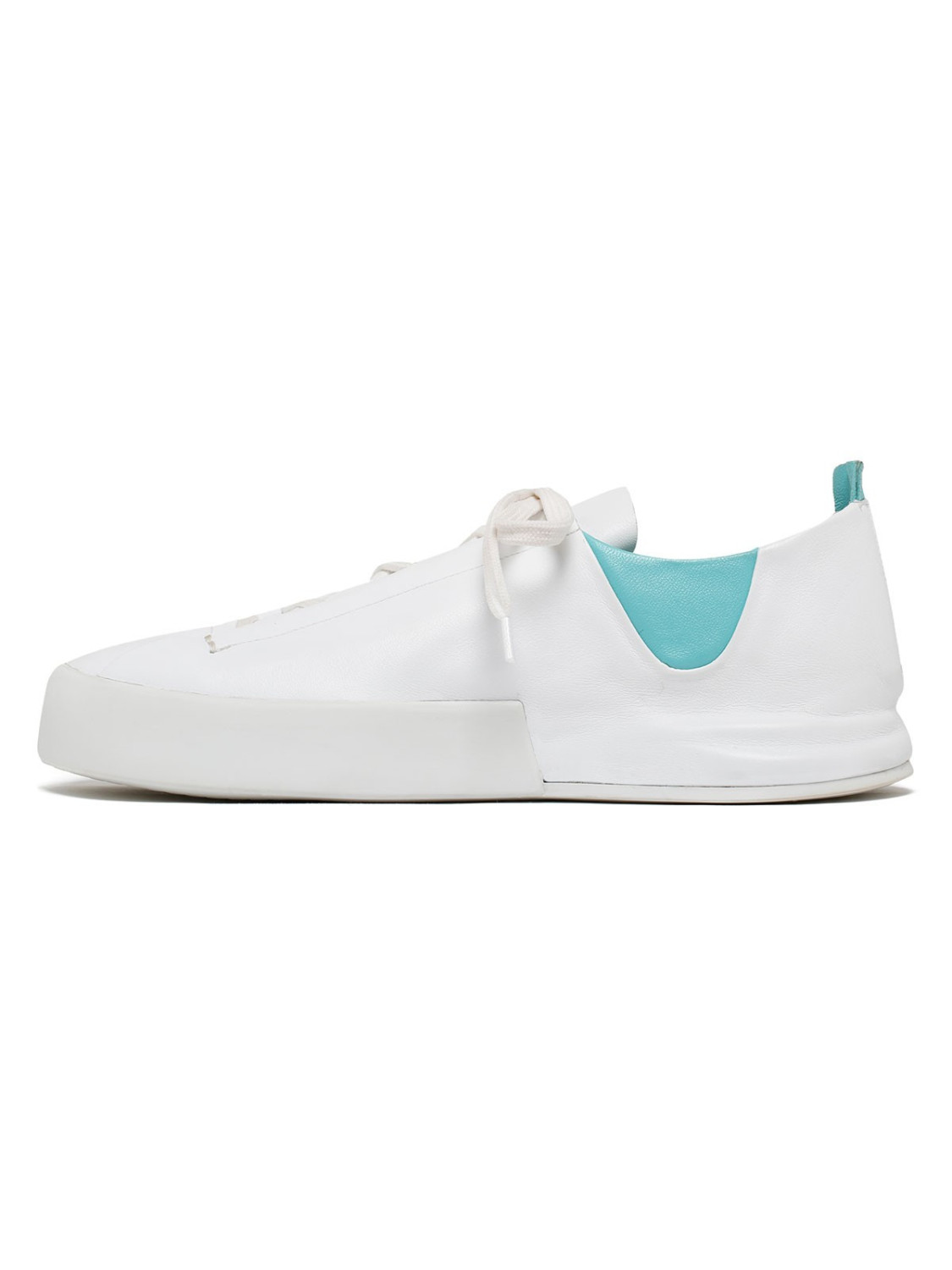 Silvano Sassetti Sneakers Jegher bianche e acquamarina Spedizione Gratuita
