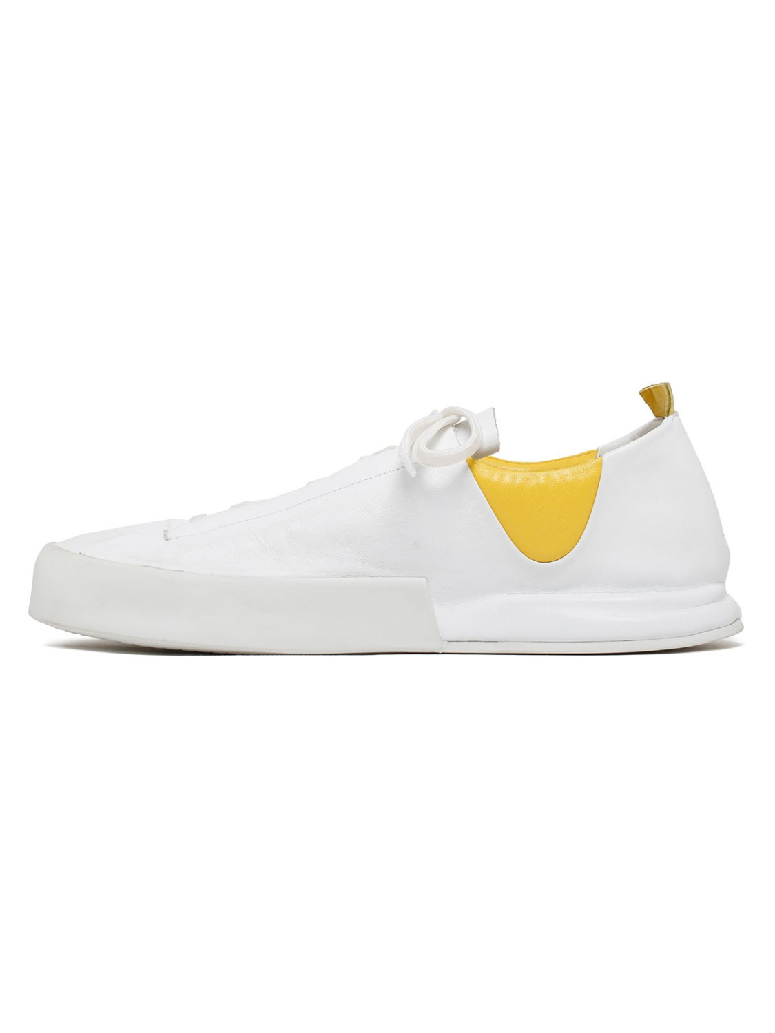 Silvano Sassetti Sneakers Epis bianco e giallo Pezzi Unici