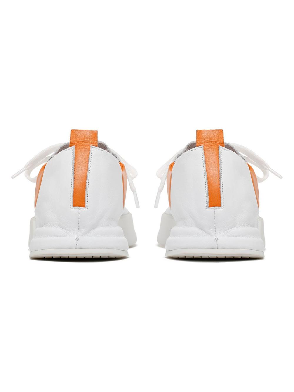 Silvano Sassetti Sneakers Incerti bianco e arancione Soddisfazione Garantita
