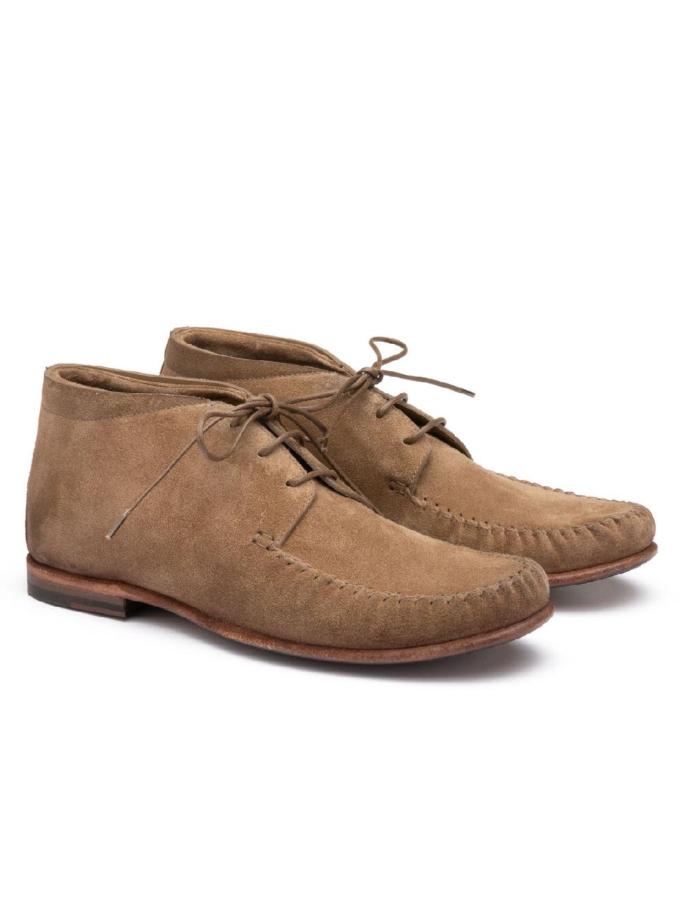 Silvano Sassetti Stivaletti in suede color brandy Consegna Veloce