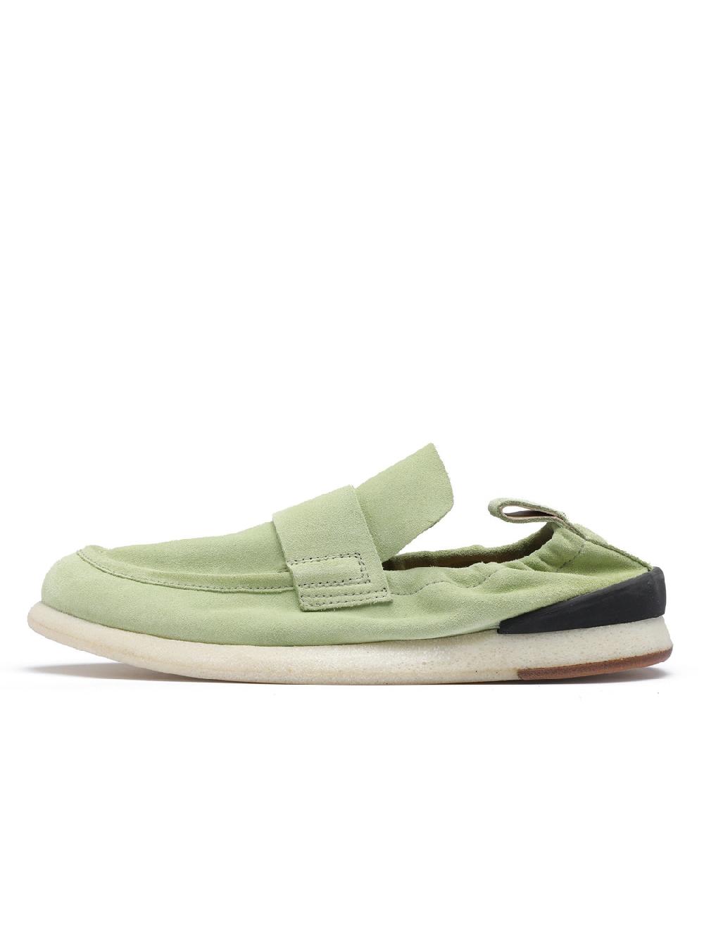 Silvano Sassetti Mocassini in suede verde chiaro Prezzo Ridotto