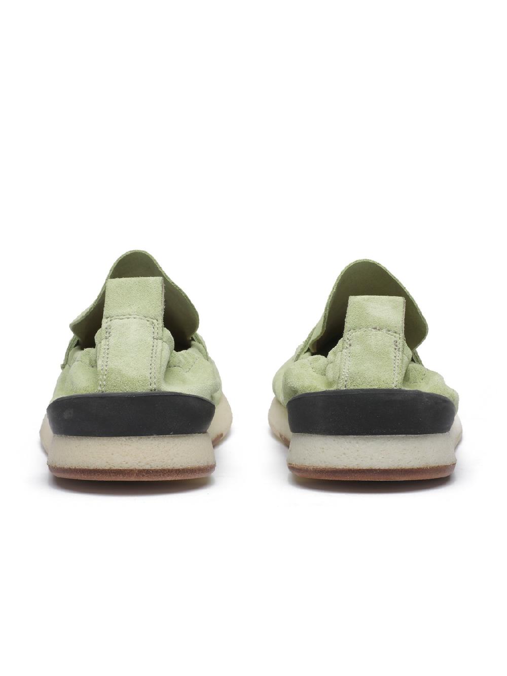 Silvano Sassetti Mocassini in suede verde chiaro Prezzo Ridotto