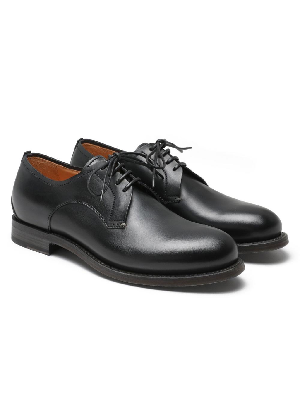 Silvano Sassetti Scarpe Derby in pelle nera Sconto