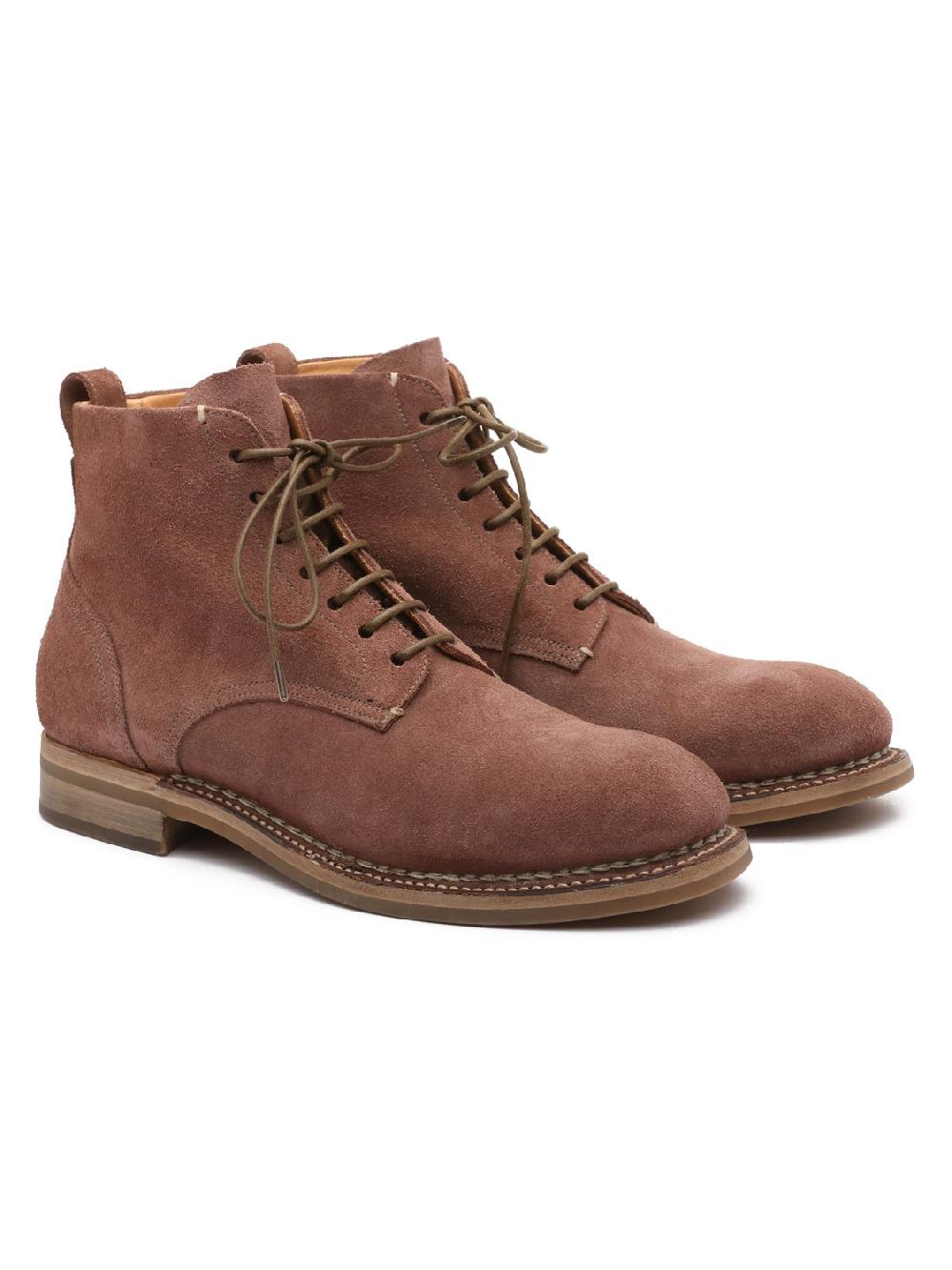 Silvano Sassetti Stivaletti in suede marrone Offerta