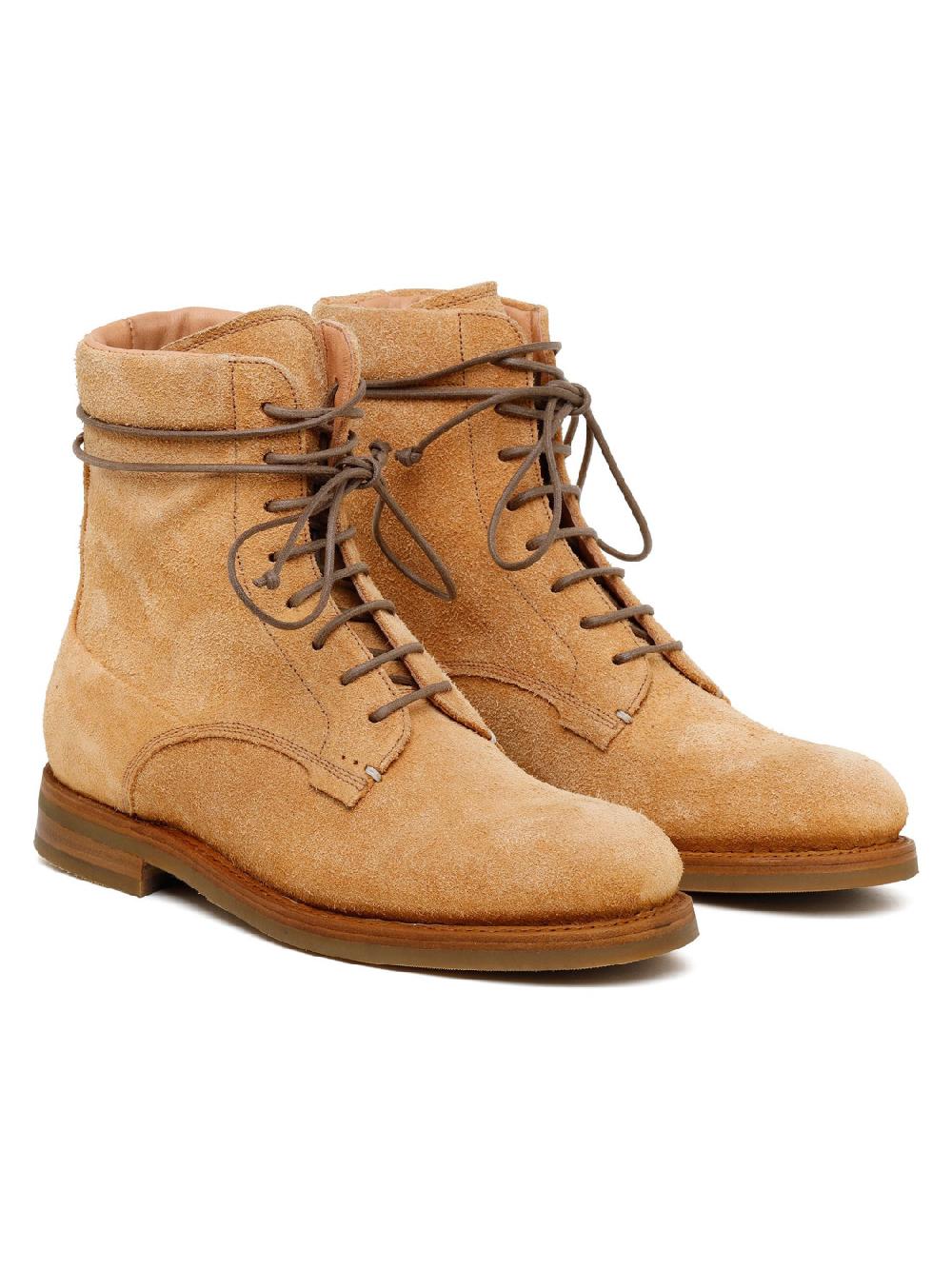 Silvano Sassetti Courmayer stivaletti in suede color brandy Economico