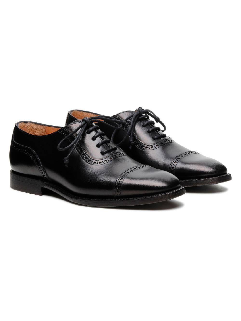 Silvano Sassetti Scarpe stringate Lione in pelle nera Saldi