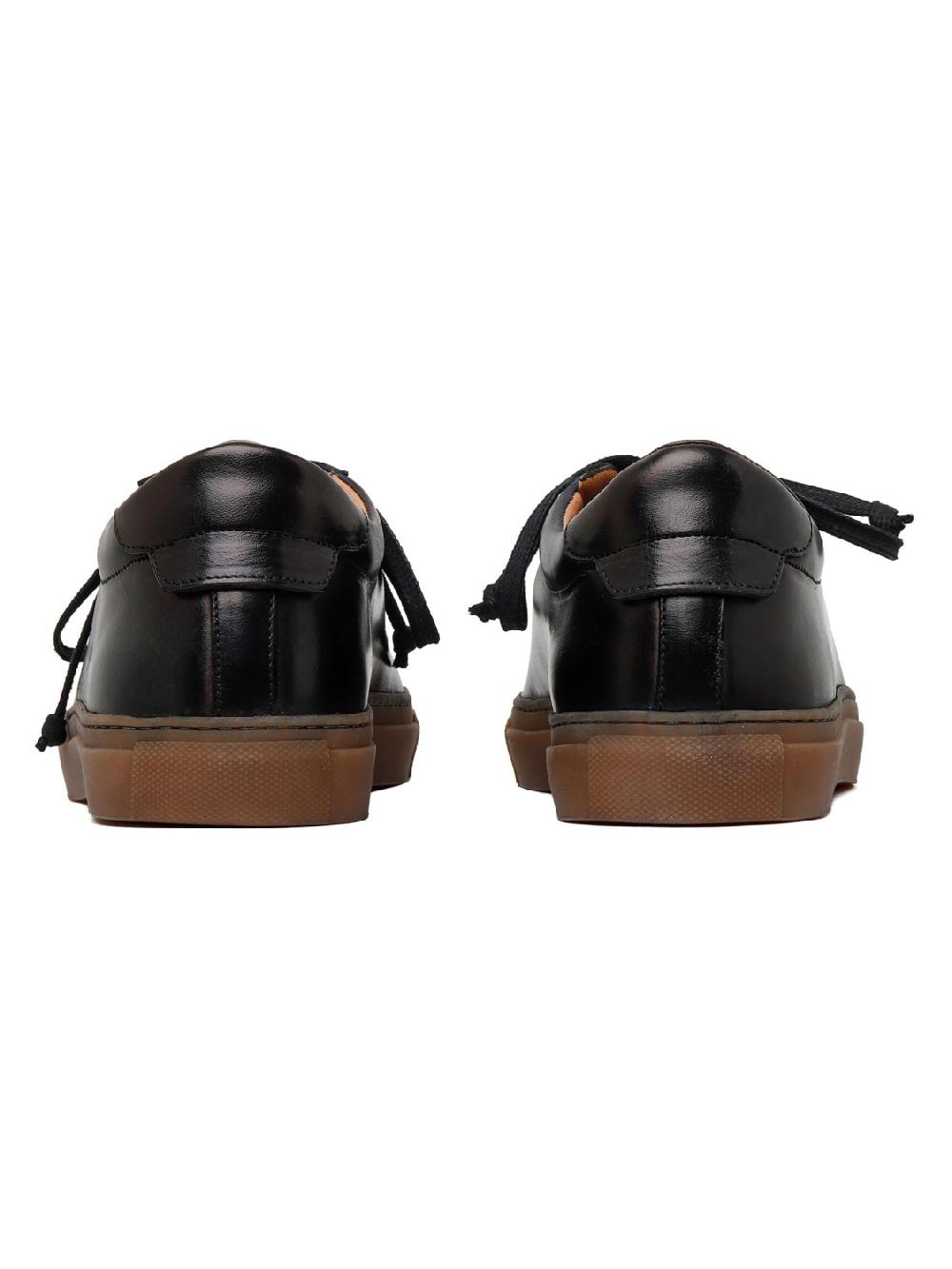 Silvano Sassetti Sneaker Romilly in pelle nera Hotsell