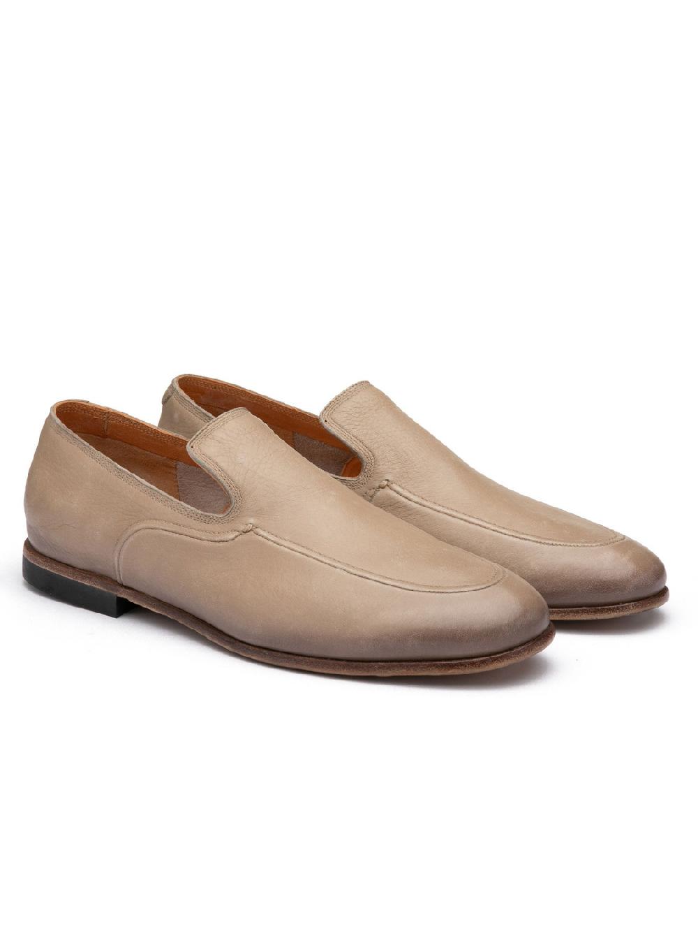 Silvano Sassetti Mocassini in pelle color crema Vendite Flash