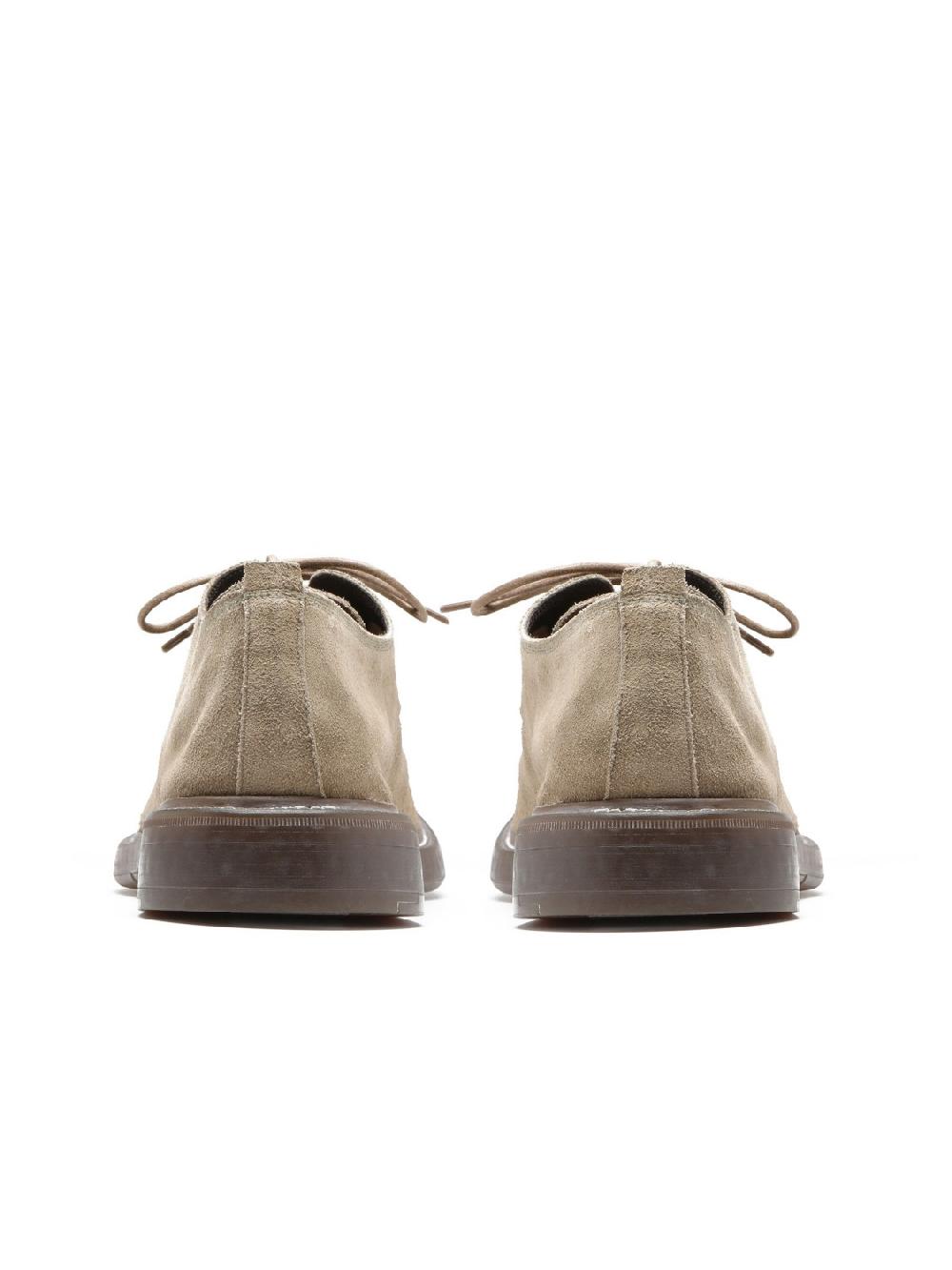 Silvano Sassetti Scarpe allacciate in suede color tortora Negozio