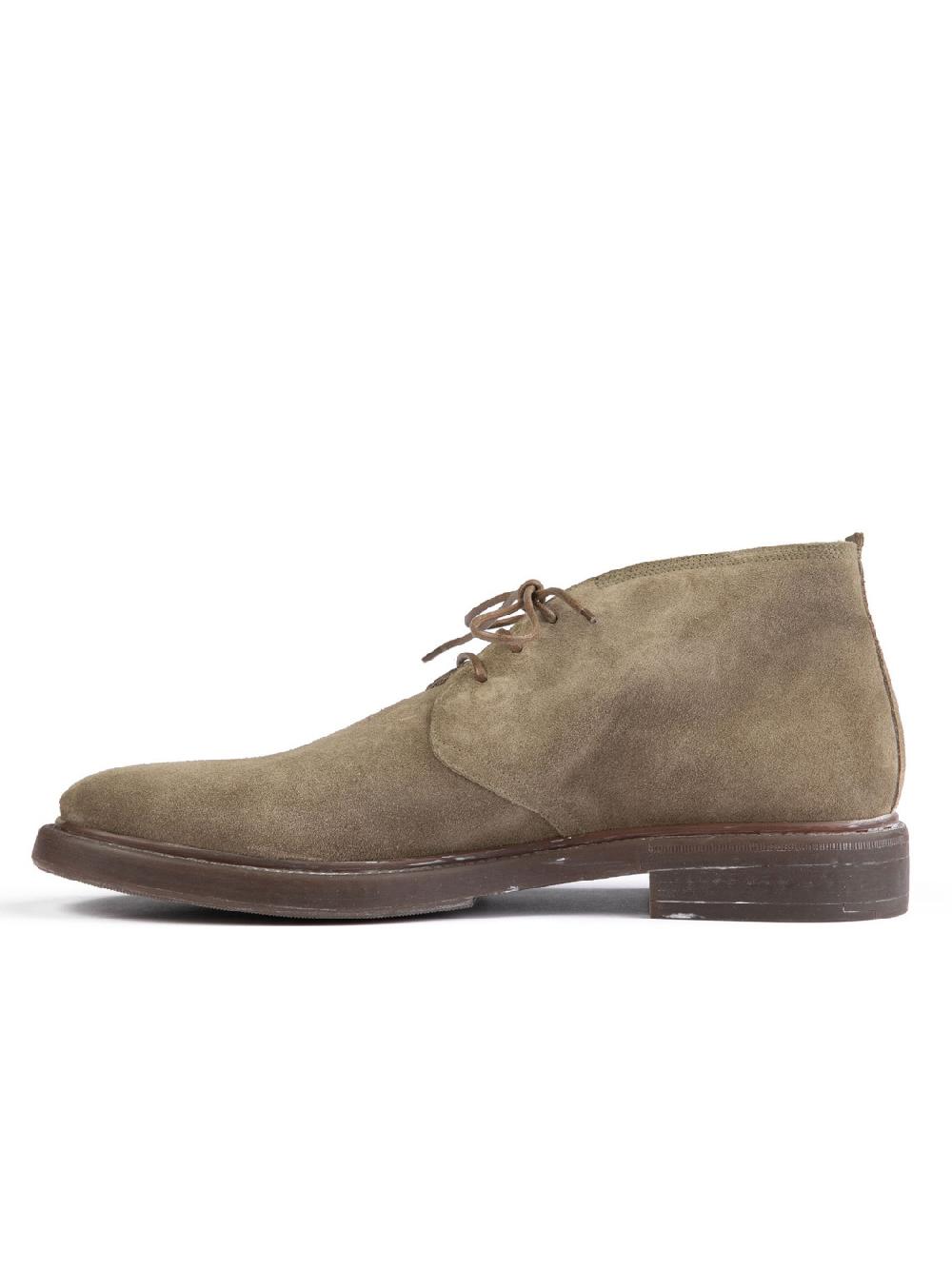 Silvano Sassetti Polacchini in suede color tortora Spedizione Gratuita