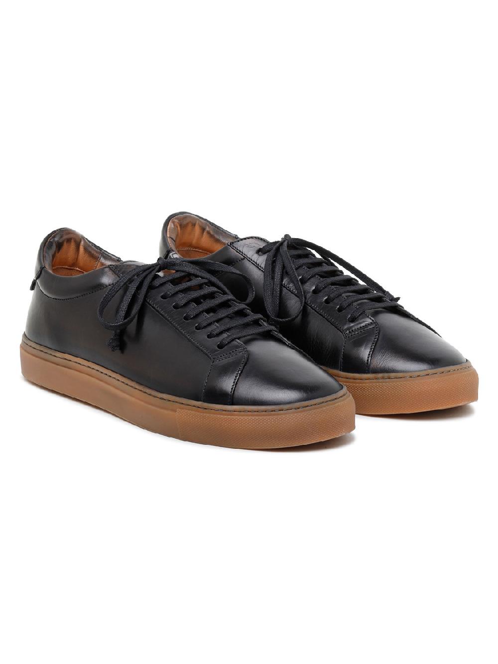 Silvano Sassetti Sneaker Romilly in pelle nera Promozione Limitata