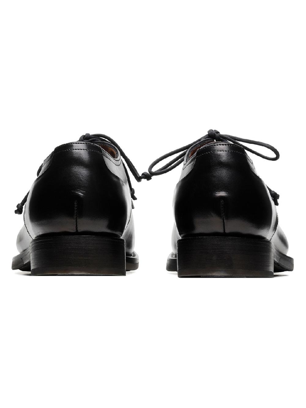 Silvano Sassetti Scarpe Derby Zurigo in pelle nera Presa