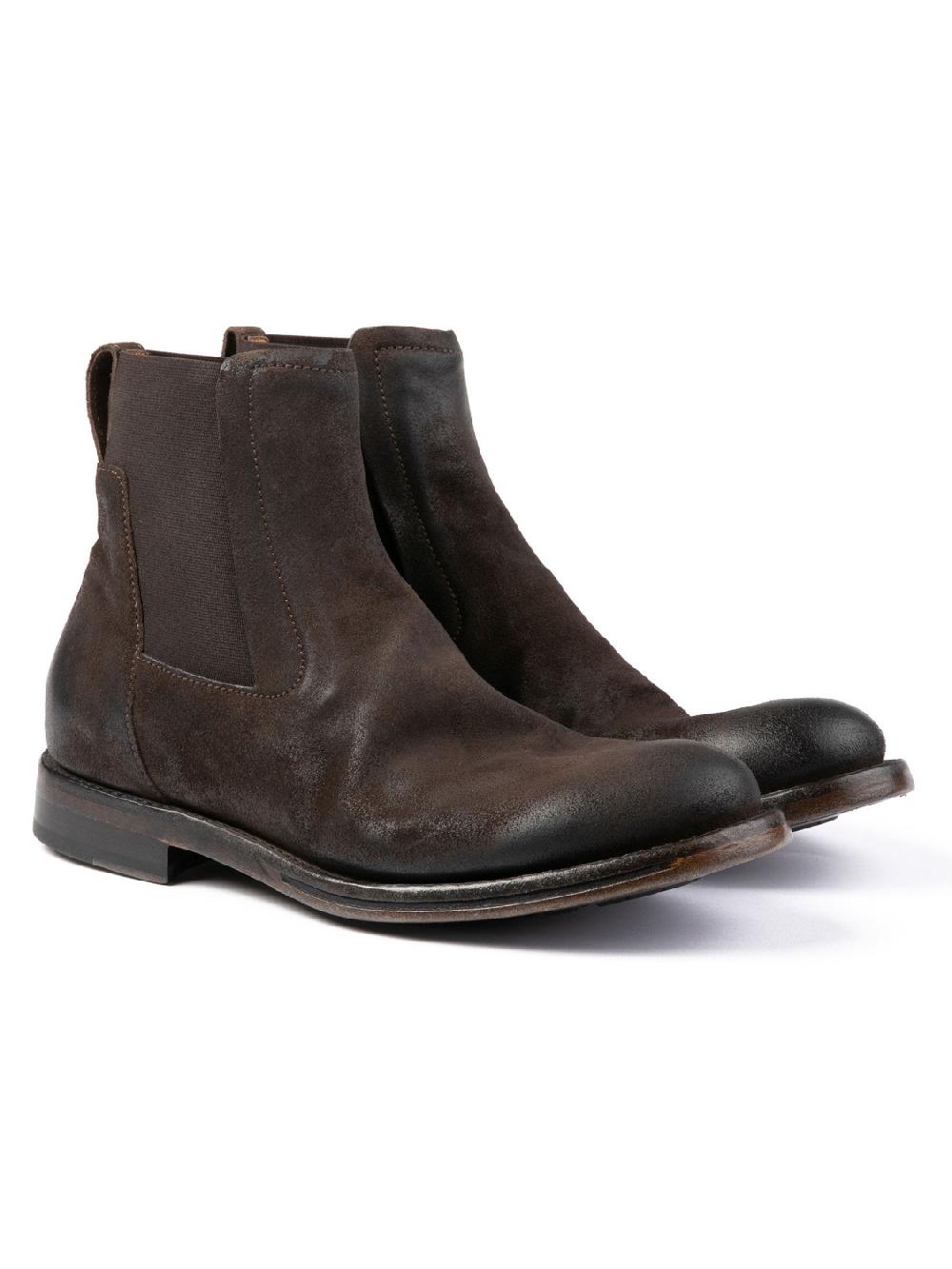 Silvano Sassetti Stivaletti in suede marrone Offerta