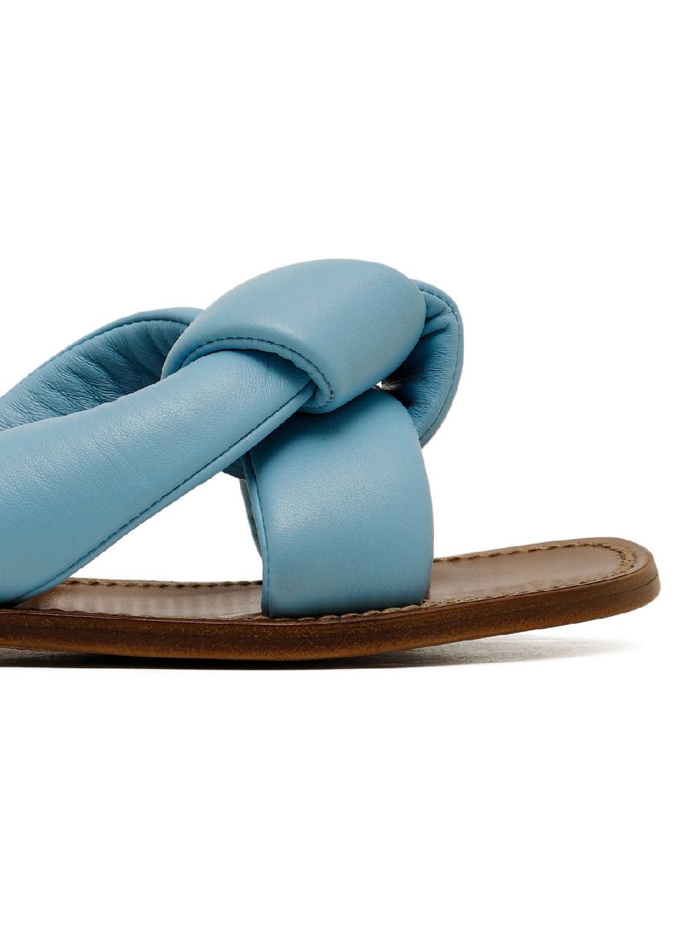 Silvano Sassetti Sandali in pelle azzurra Economico