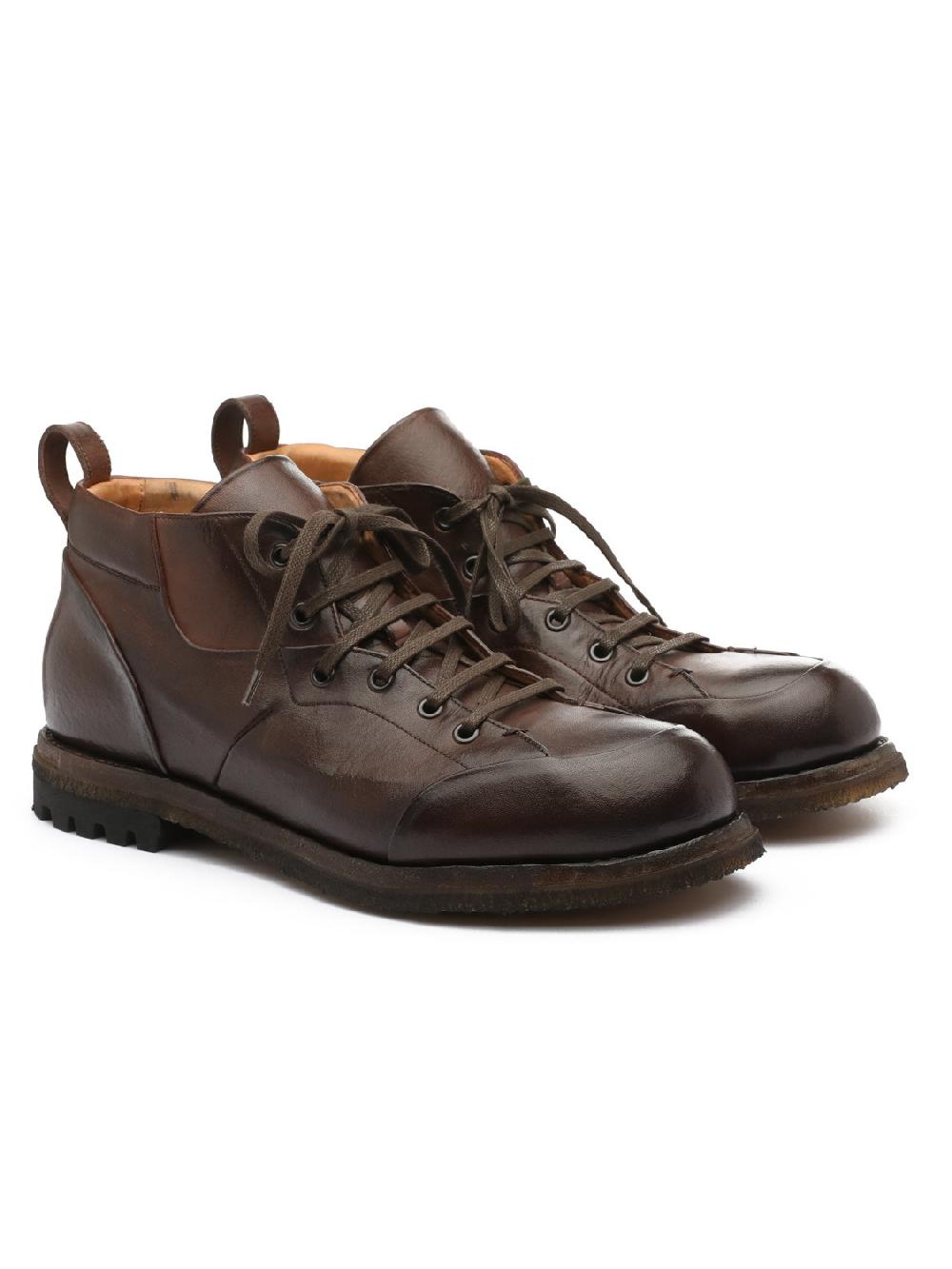 Silvano Sassetti Stivaletti in pelle marrone Saldi Di Fabbrica