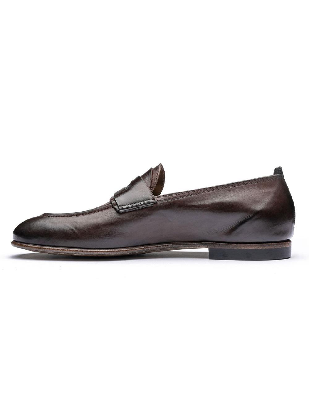 Silvano Sassetti Mocassini in pelle marrone Saldi