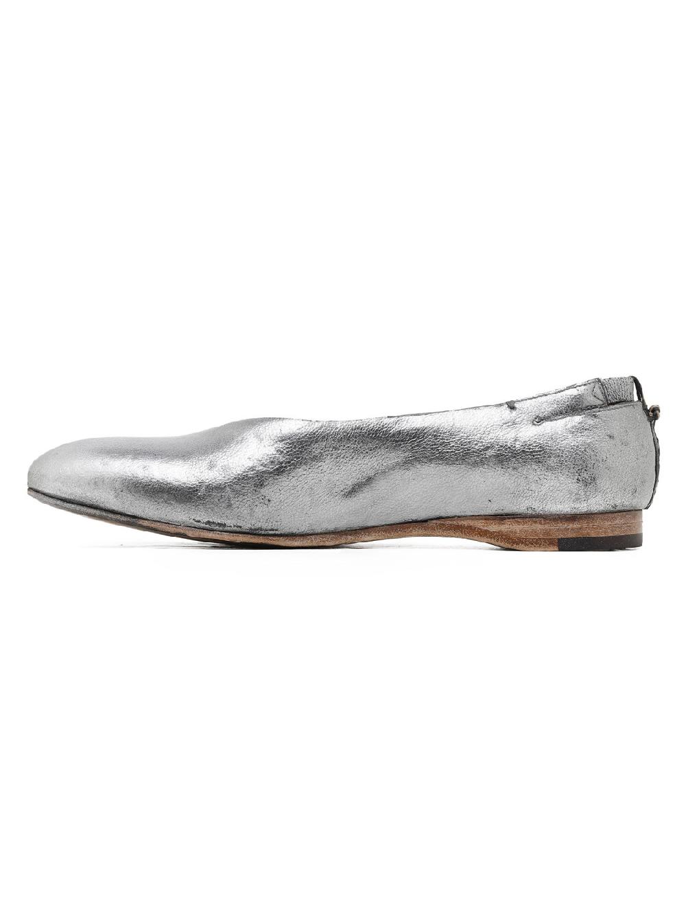 Silvano Sassetti Slippers in pelle argentata Acquista Ora